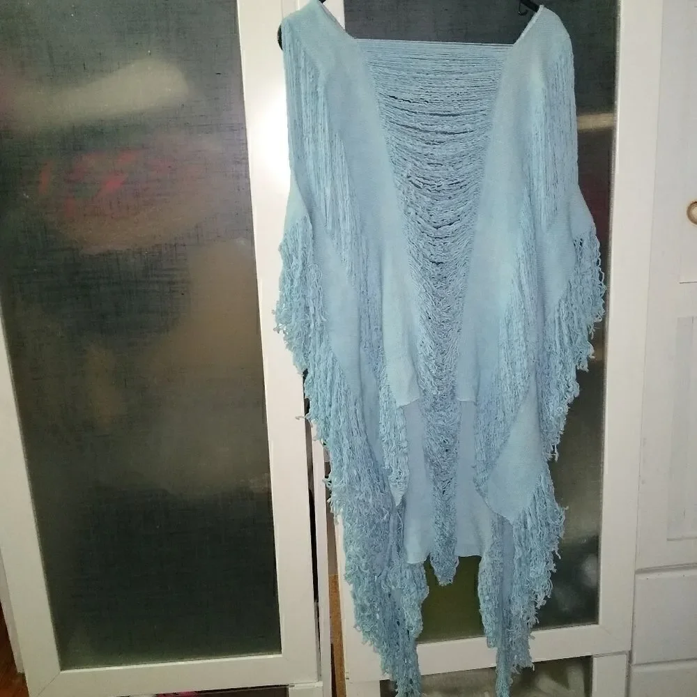 Beach cover BOHO baby blue